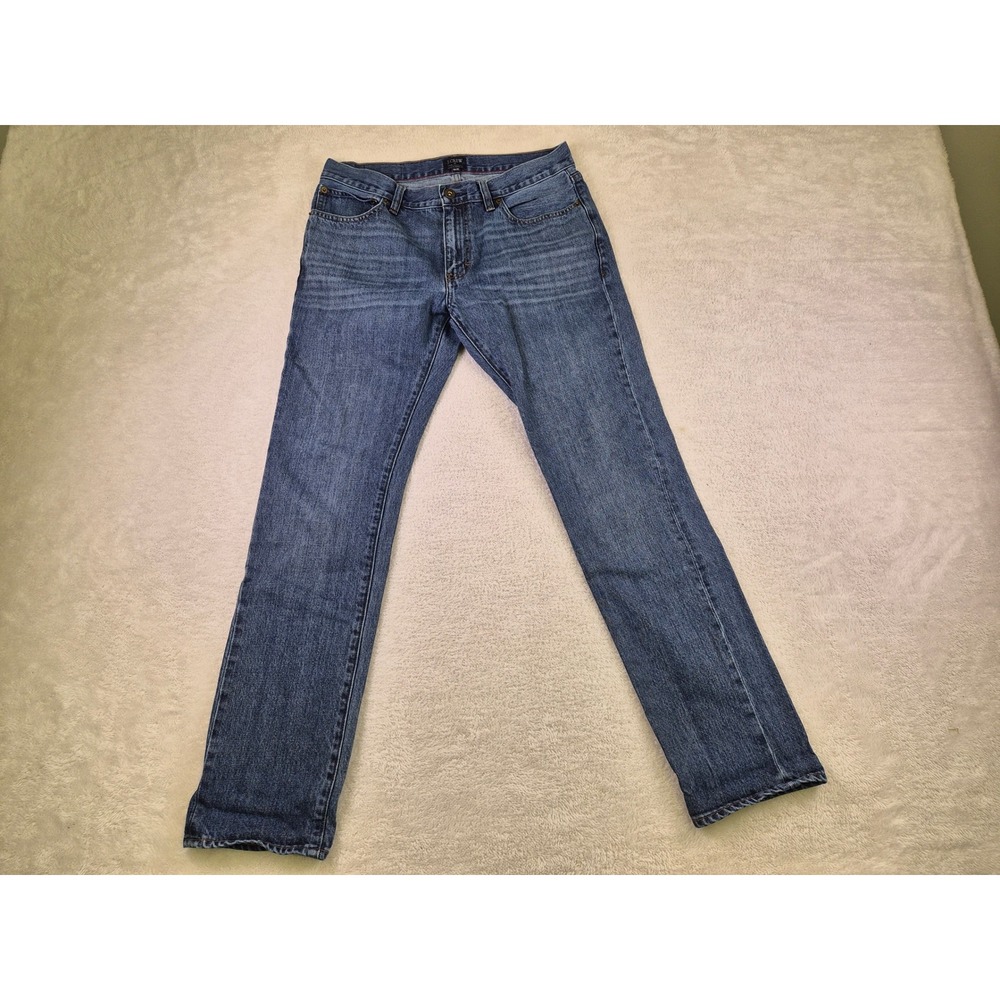 J.Crew The Driggs Slim Fit Jeans Mens 30x30 Medium Wash Denim Blue C1766